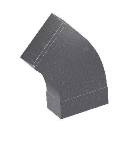 Oblouk 45° 55x220 mm, horizontální