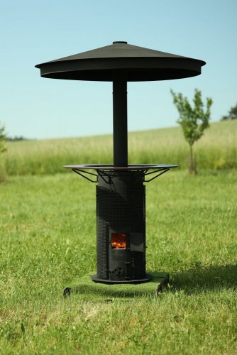 Outdoor wood heater