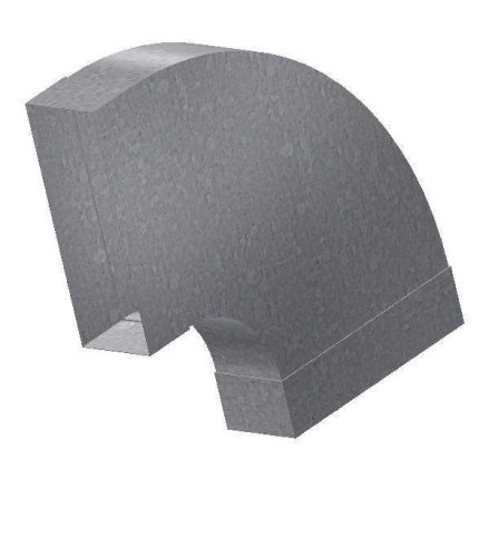 Oblouk 90° 55x220 mm, horizontální dlouhý