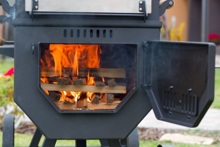 Lokomotive VARI Gril für Holz - Basisversion