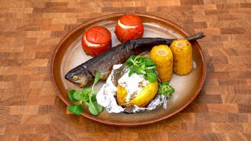 Recept - Zauzení pstruzi s bylinkami