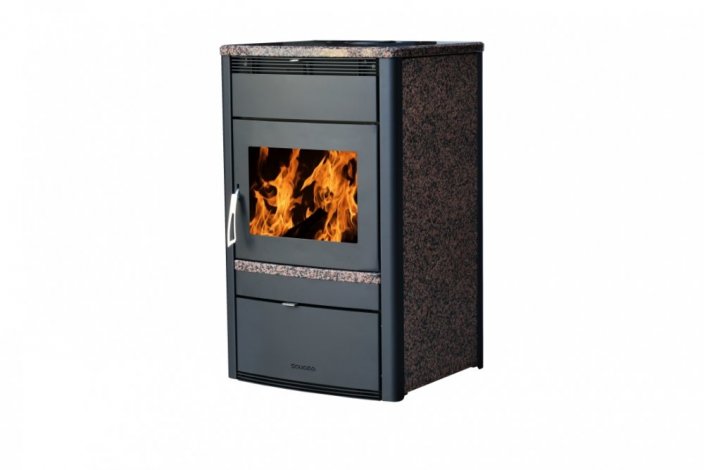 Fireplace wood stove Sahara 8 kW with air outlets